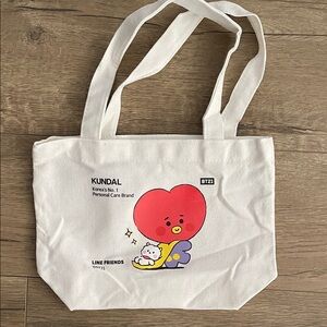 NEW BT21 X KUNDAL Tata cartoon mini Tote Bag eco friendly